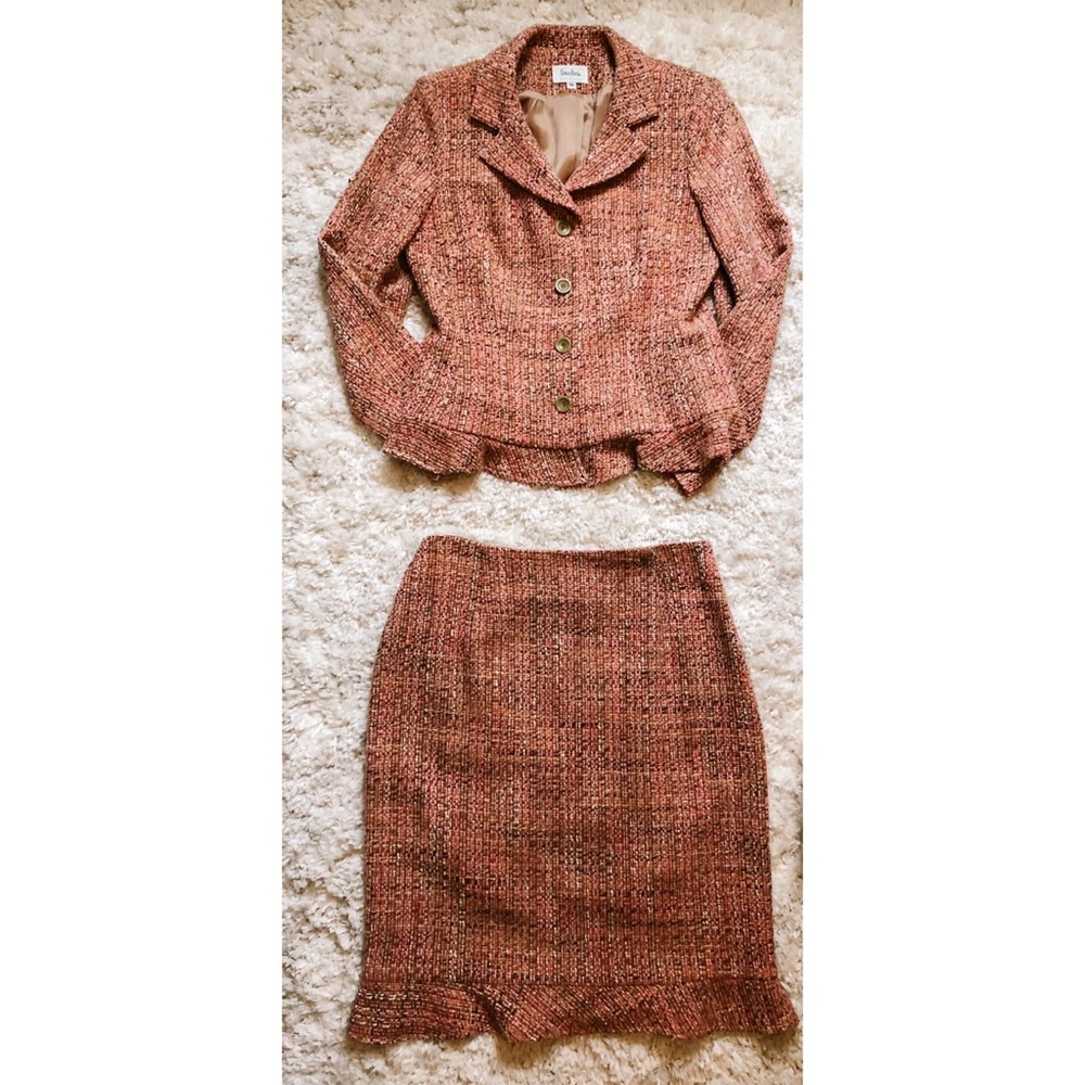 Neiman Marcus | Vintage Tweed Two Piece Suit and Skirt Set Size 10